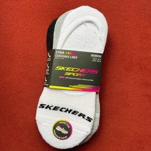 NWT Skechers set of 3 no show socks/shoe liners